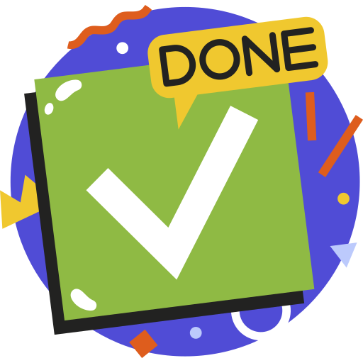 Task completion icon